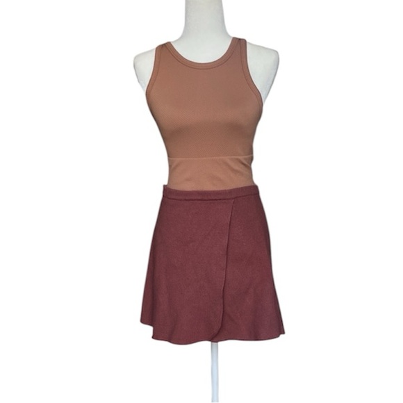 Zara Kids burgundy colored wrap-style skirt Fall Girls Size 13-14 Teen Skirt - Picture 1 of 6